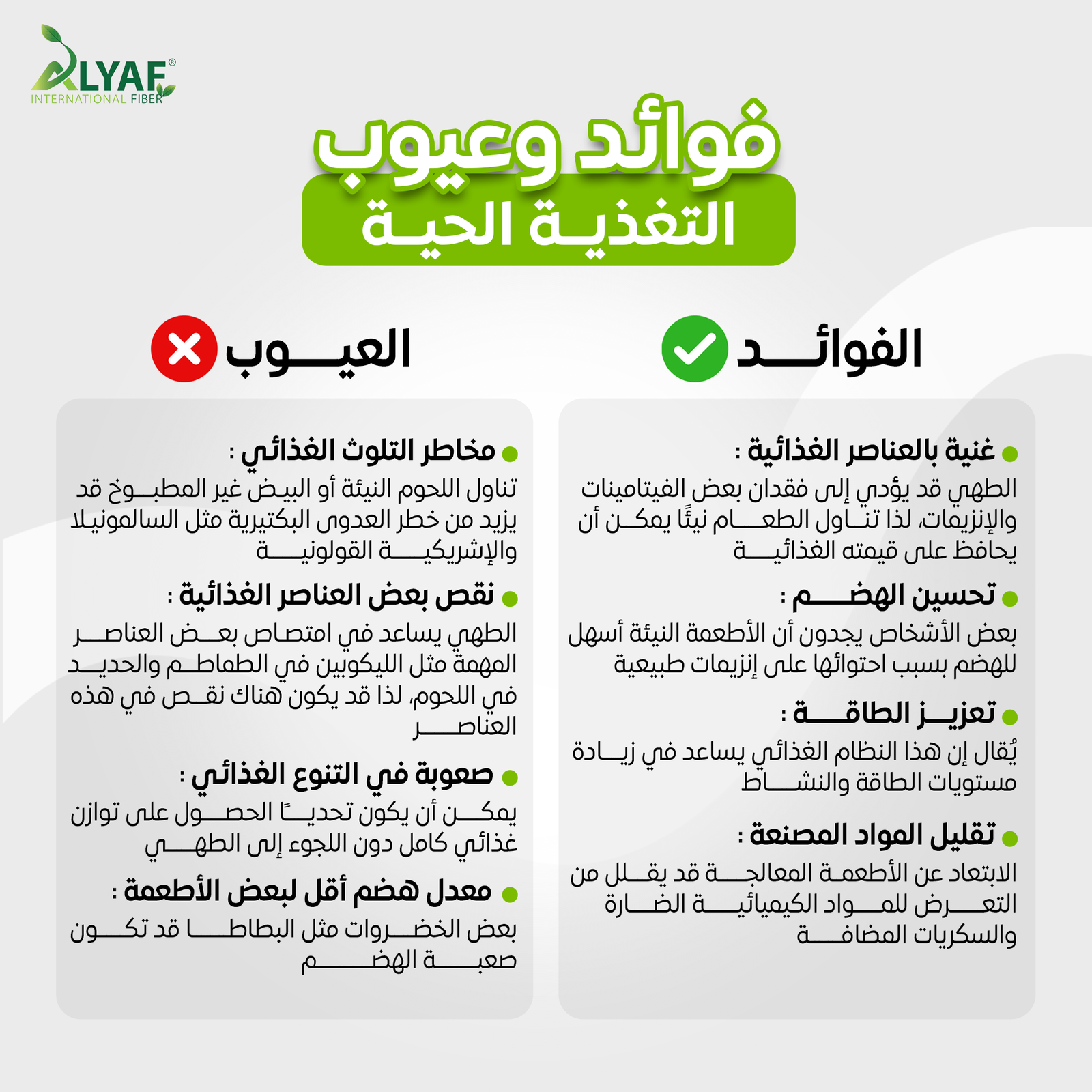 التغذية الحية او النيئة